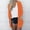 Orange, variant on Fall Winter Savings Clearance 2024! TAGOLD Women Cardigan, Women's Solid Color Three Quarter Sleeve Casual Tops Blouse With Pocket Cardigan