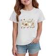 thumbnail image 6 of xaweyi Kids Girls Halloween Crew Neck T-Shirt Four Ghost Pattern Short Sleeve Daily Casual Graphic Tee, 6 of 6