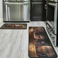thumbnail image 5 of Wine Kitchen Rugs Sets of 2, Wine Rugs Decor for Kitchen, Rustic Country Farmhouse Kitchen Rugs Washable Non-Slip Kitchen Mats for Floor 2 Piece, 5 of 6