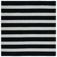 thumbnail image 4 of SAFAVIEH Metro Darion Striped Area Rug, Black/Ivory, 6' x 9', 4 of 8