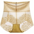thumbnail image 4 of uublik Underwear Women Briefs High Waist Breathable Briefs Soft Underpants Ladies Stretch Panties Lace Underwear Yellow, 4 of 4