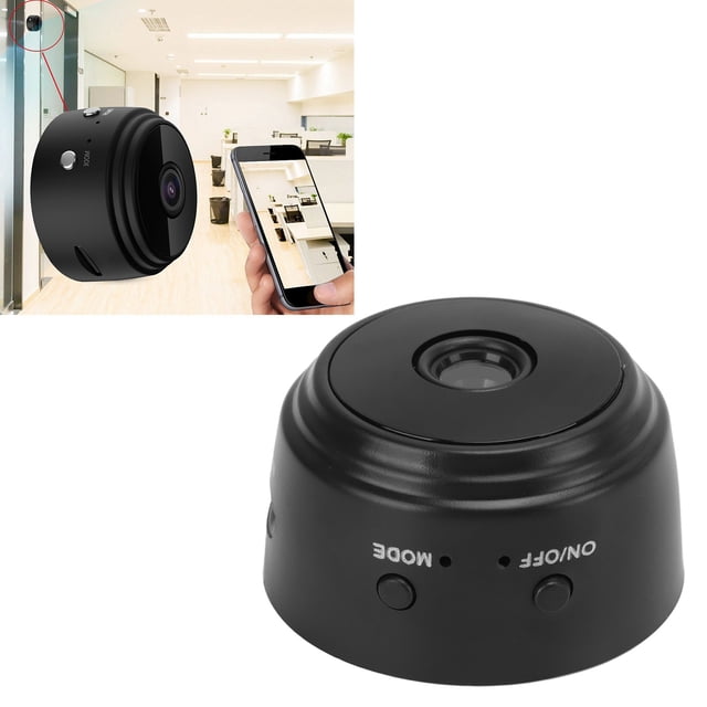 Cámara de Seguridad Wifi, Cámaina de Vigilancia de Alarma de Visón Nocturna ABS Con Base Fija Para Enthorno Oscuro