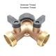 thumbnail image 4 of Inteprter Conector en Y divisor de manguera de jardín de cobre y latón macizo para alta velocidad 1. Características destacadas del producto Jardín y Patio Rosca americana 3/4, 4 of 6