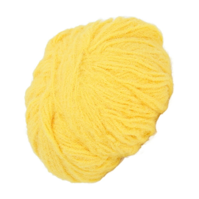 Wool Knitting Yarn, Fine Workmanship Yellow Wool Yarn DIY Knitting For Clothing For DIY Doll