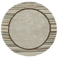 thumbnail image 4 of SAFAVIEH Martha Stewart Striped Border Wool Area Rug, Tadpole Green, 4' x 6', 4 of 8