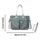 thumbnail image 3 of Bolsa de hombro cruzado para mujer de print verde, gran capacidad, casual, 3 of 5