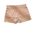 thumbnail image 2 of Panties for Women Plus Size Fashion Women's Lace Solid Bow Stretch Panties High Waist Underpants Panties Beige M, 2 of 3