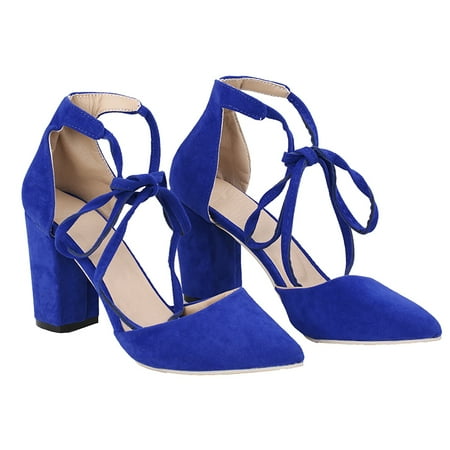 - 7 Colors Fashion Women Sexy High Heel Thick Heel Shoes