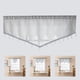 thumbnail image 4 of Cortinas modernas con bolsillo para barra, cenefa para privacidad, cortinas cortas, cenefa para ventana, cocina Opción 2 Gris, 4 of 9