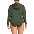 thumbnail image 2 of Lands' End Women's Plus Size SunShade UPF 50 Hooded Zip Front Rash Guard, 2 of 6