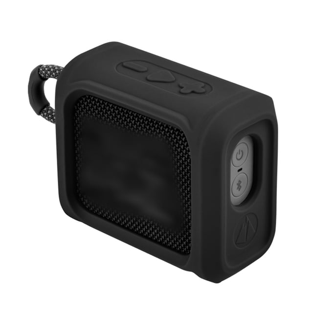 Estuche de transporte de silicona a prueba de golpes anticaída cubierta protectora para JBL GO3 (negro) WDOplteas Para estrenar