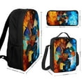 thumbnail image 2 of Wings of Fire Backpack Set 3-in-1, Backpack with Lunch Bag And Pencil Case, Large Capacity Book Bag with Lunch Box And Pencil Case Pouch, 17 Inch, 2 of 9