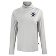 thumbnail image 2 of Women's-Cutter & Buck  Gray New England Revolution Coastline Epic Comfort Eco Recycled Funnel-Neck Top, 2 of 3