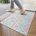 thumbnail image 4 of Pastel Geometric Pattern Door Rugs,Washable Non Slip Door Mats Indoor,Decorative Door Mats,Entry Mat Indoor for Entrance,Bedroom,Kitchen,Bathroom,17"x30", 4 of 6
