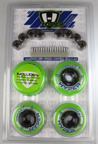 Outdoor Inline Skate Wheels 72mm/80mm Blk HILO Rollerblade Hockey Abec 9 Bearings 
