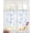 Blue, variant on Blue Flower Sheer Curtains 39 Inch Length 2 Panels Set for Living Room/Bedroom, Watercolor Floral Botanical Line Drawing Print Kitchen Curtains Grommet Curtains Window Treatments 27.5"x39"x2