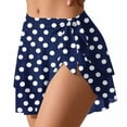 thumbnail image 4 of Erwazi Womens Swimsuit Cover Up Printed Tie Waist Mini Skirt Casual Beach Coverup Skirt, 4 of 6