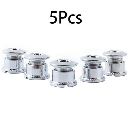 

BUYISI 5pieces Stainless Steel MTB Bicycle Chainring Screws Single/Double/Triple Bolts