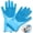 Blue, variant on 1Pairs Silicone Dishwashing & Pet Grooming Gloves - 2-in-1 Heat Resistant Gloves with High-Density Teeth, Enhanced Five Finger Design for Bathing, Cleaning Dishes, Cars, Dogs & Cats
