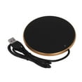 thumbnail image 6 of Fyydes USB Candle Warmer Plate Smart Power Off Function Tempered Glass, Gold, 6 of 8