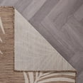 thumbnail image 4 of World Rug Gallery Contemporary Palm Leaves Textured Flat Weave Indoor/Outdoor Area Rug - BROWN 2'x7', 4 of 9