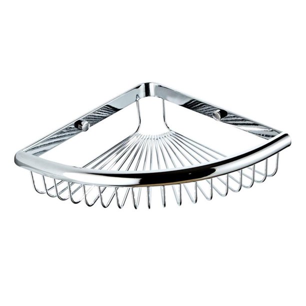 Estante de almacenamiento de montaje en pared Estante de esquina de Suspensión de de almacenamiento de inodoro Cromo Soledad Hardware de almacenamiento de baño