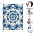 thumbnail image 4 of Indigo Tie Dye Star Blanket,Comfortable Soft Lamb Wool Throw Blanket,All Season,Warm Lightweight Blankets for Sofa Bed Couch Living Room Chair,30"x40", 4 of 4