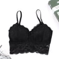 thumbnail image 4 of Elainilye Fashion Womens Bras No Underwire Full Support Underwear Lace Breathable Bra Underwear Padded Bras for Women,Black, 4 of 4