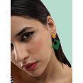 thumbnail image 3 of Gold Plated Party Designer Stone Drop Earring For Women, 3 of 5