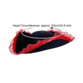 thumbnail image 2 of Slccxzc Womens Pirate Captain Hat, Lace Edge Wide Brim Pirate Hat for Party, 2 of 7