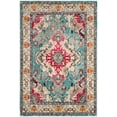 thumbnail image 6 of SAFAVIEH Monaco Toria Traditional Area Rug, Light Blue/Fuchsia, 6'7" x 9'2", 6 of 8