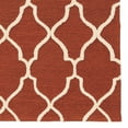 thumbnail image 2 of Linon Trio Geo Hand Tufted Polyester 8'x10' Rug in Rust Orange, 2 of 3