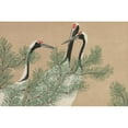 thumbnail image 2 of Kamisaka Sekka 14x11 Gold Ornate Wood Frame and Double Matted Museum Art Print Titled - Cranes (Tsuru) (1909-1910), 2 of 4