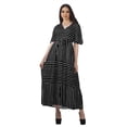 thumbnail image 1 of Moomaya Robe d'Été Décontractée en Coton Slub Imprimé pour Femmes, Robe de Cocktail, 1 of 4