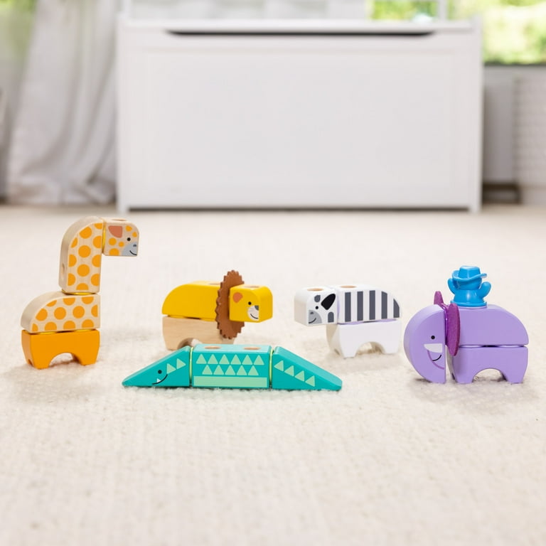 Melissa & Doug Blockables™ Safari Snap and Play, Mix and