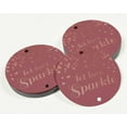 thumbnail image 3 of Inkdotpot Rose Gold Foil Paper Hang Tags Let Love Sparkle Wedding Favor Tags 100 Pieces, 3 of 7