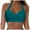 Dark Green, variant on wamacs Women's Bikini Swimsuit Front Cross Lace Up Bathing Suit Top Only Bra Padded Swimsuit Tops (Red,S)