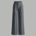 thumbnail image 6 of MaFYtyTPR Women's Striped Business Casual Dress Pants Fashion Stretchy Comfortable Straight Leg Pants Regular Fit Work Wear Z-Dark Gray S, 6 of 7