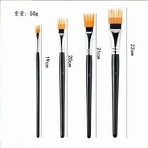 Comb Artist Brush Set of 4, Professional Flat Comb Brushes for Acrylic Painting, Watercolor and Oil Unique Texture Painting, Artist Paintbrushes