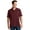 Maroon, variant on Sport-Tek Men's Flat Knit Collar Dri-Mesh Polo Shirt