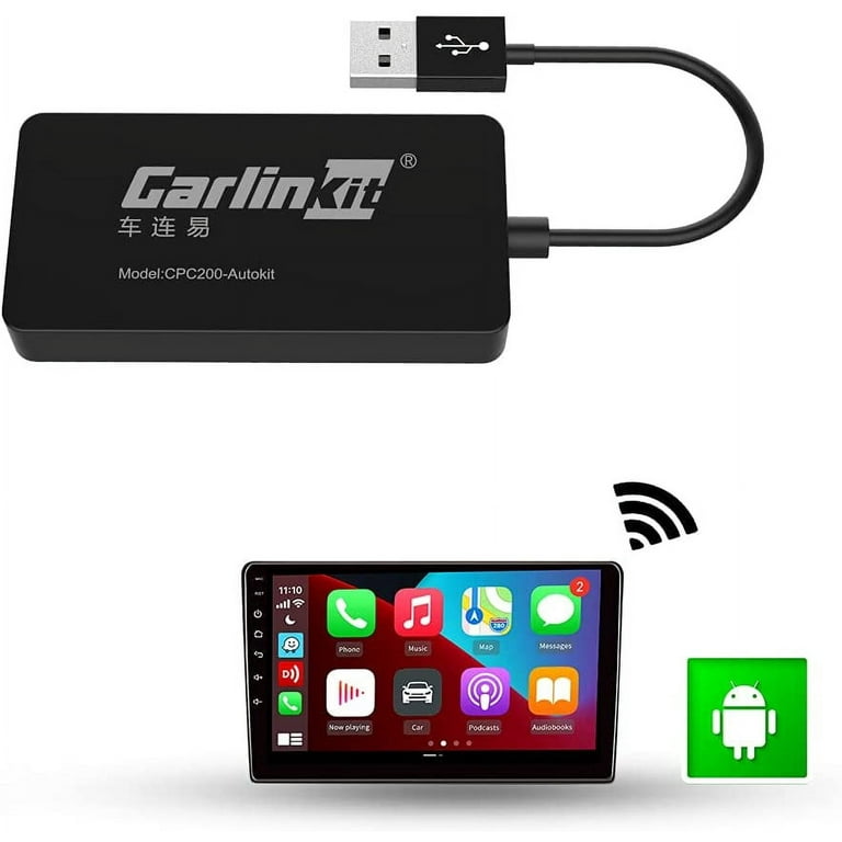 L-Link Wireless CarPlay&Wired Android Auto USB Dongle for Aftermarket Car  Radio with Android System 4.4.2 or Above(Only Support Install Autokit app  in Android Car Radio) 