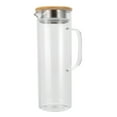 thumbnail image 2 of Jarra de agua fría Sincero 1100 ml Transparente con tapa de bambú, 2 of 10