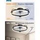 thumbnail image 3 of Ventilador de techo LEDIARY de 20 pulgadas, bajo perfil, control remoto regulable, negro, 3 of 8