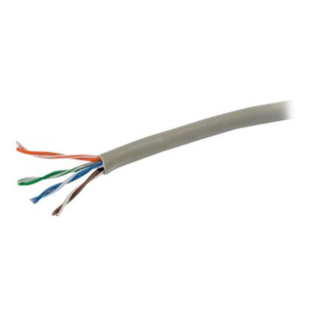 C2G 1000ft Cat6 Bulk Ethernet Cable-Stranded UTP In-Wall CM-Rated Gray TAA - Bulk cable - 1000 ft - UTP - CAT 6 - IEEE 802.3at - stranded - gray