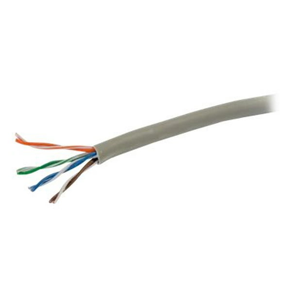 C2G CAT 6 Bulk 1000ft Cat6 UTP TAA Ethernet Cable-Stranded In-Wall CM-Rated Grey - Bulk cable - 1000 ft - UTP - - IEEE