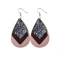 thumbnail image 2 of Jewelry VerPetridure Womens Leopard Leather Earrings Teardrop Dangle Earrings Leaf Earrings, 2 of 4