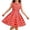 Red Dress, variant on Kids Summer Cute And Fresh Sleeveless Children Dress For Family Photoshoot Outings Polka Printed Pleated Dress Girls O-Neck Lightweight Versatile Sundress