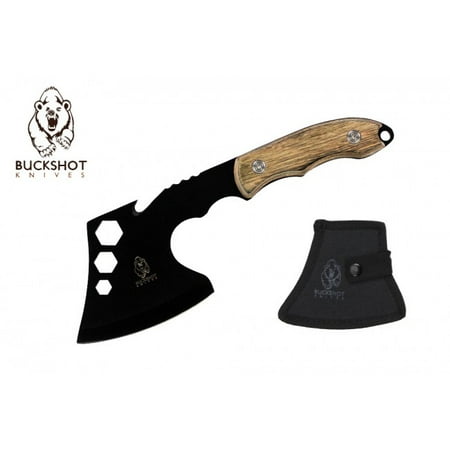 

Hatchet | Buckshot 10.5 Black Blade Survival Camp Hand Axe + Sheath