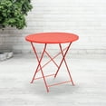 thumbnail image 2 of Flash Furniture Oia Commercial Grade 30" Round Coral Indoor-Outdoor Steel Folding Patio Table, 2 of 3