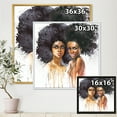 thumbnail image 4 of Designart 'Portrait of Two African American Women' Modern Framed Canvas Wall Art Print, 4 of 5